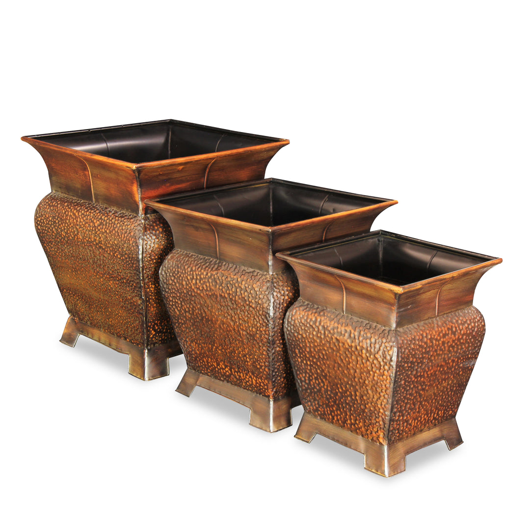 FM-1271-3 - Angelo Bronze Metal Planters