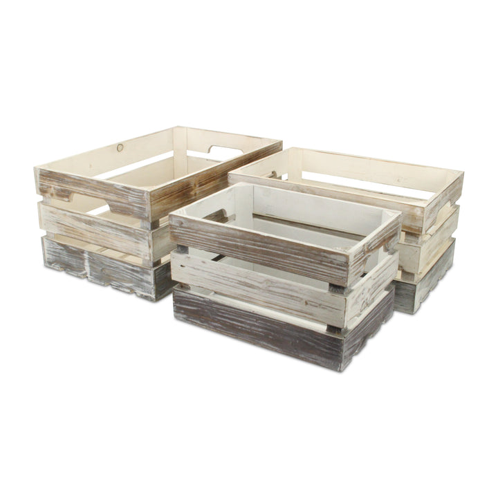 FP-3245-3A - Feliciana Slatted Crates