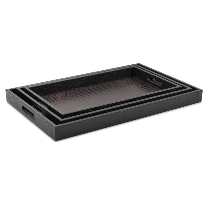 FP-3830-3 - Slade Faux Snakeskin Trays