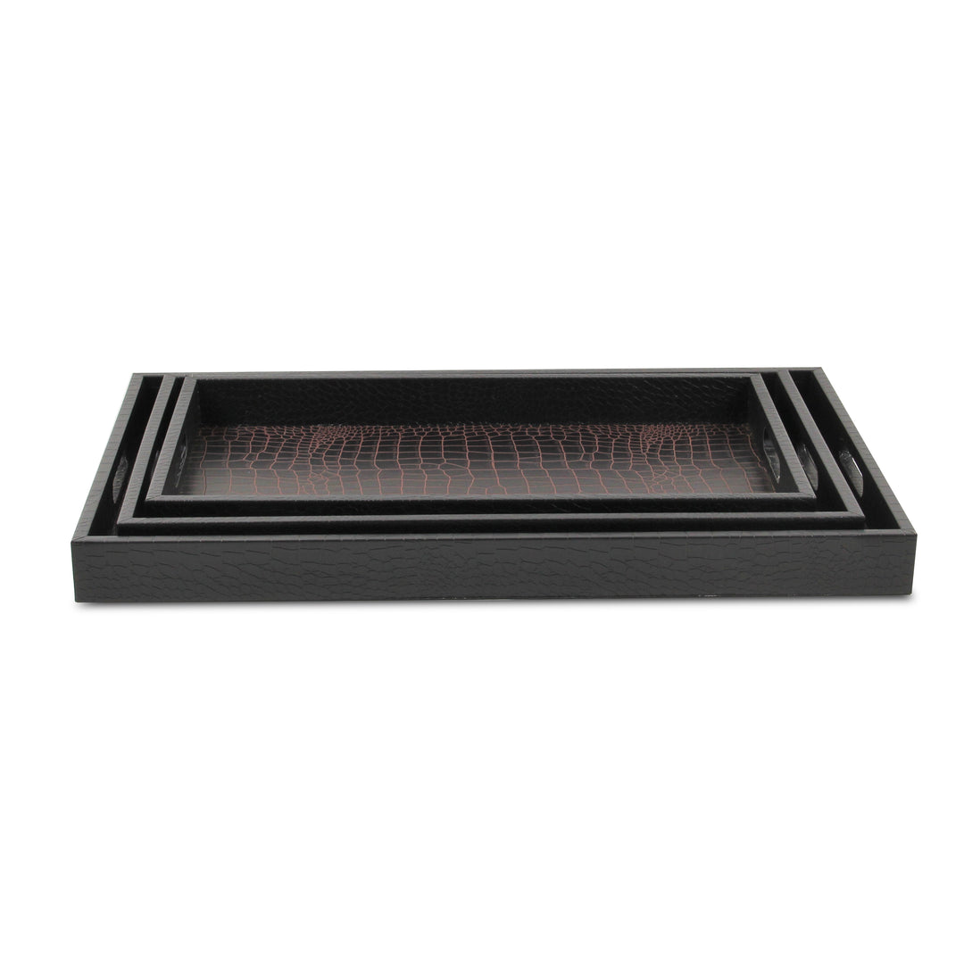 FP-3830-3 - Slade Faux Snakeskin Trays