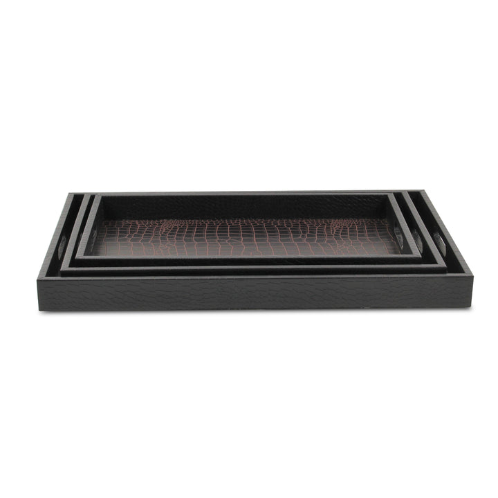 FP-3830-3 - Slade Faux Snakeskin Trays