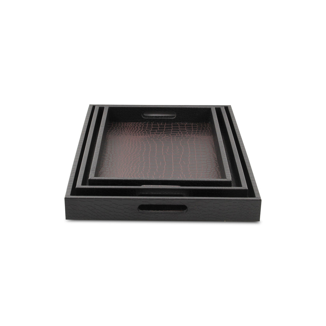 FP-3830-3 - Slade Faux Snakeskin Trays