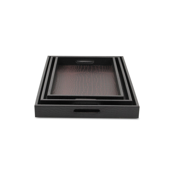 FP-3830-3 - Slade Faux Snakeskin Trays