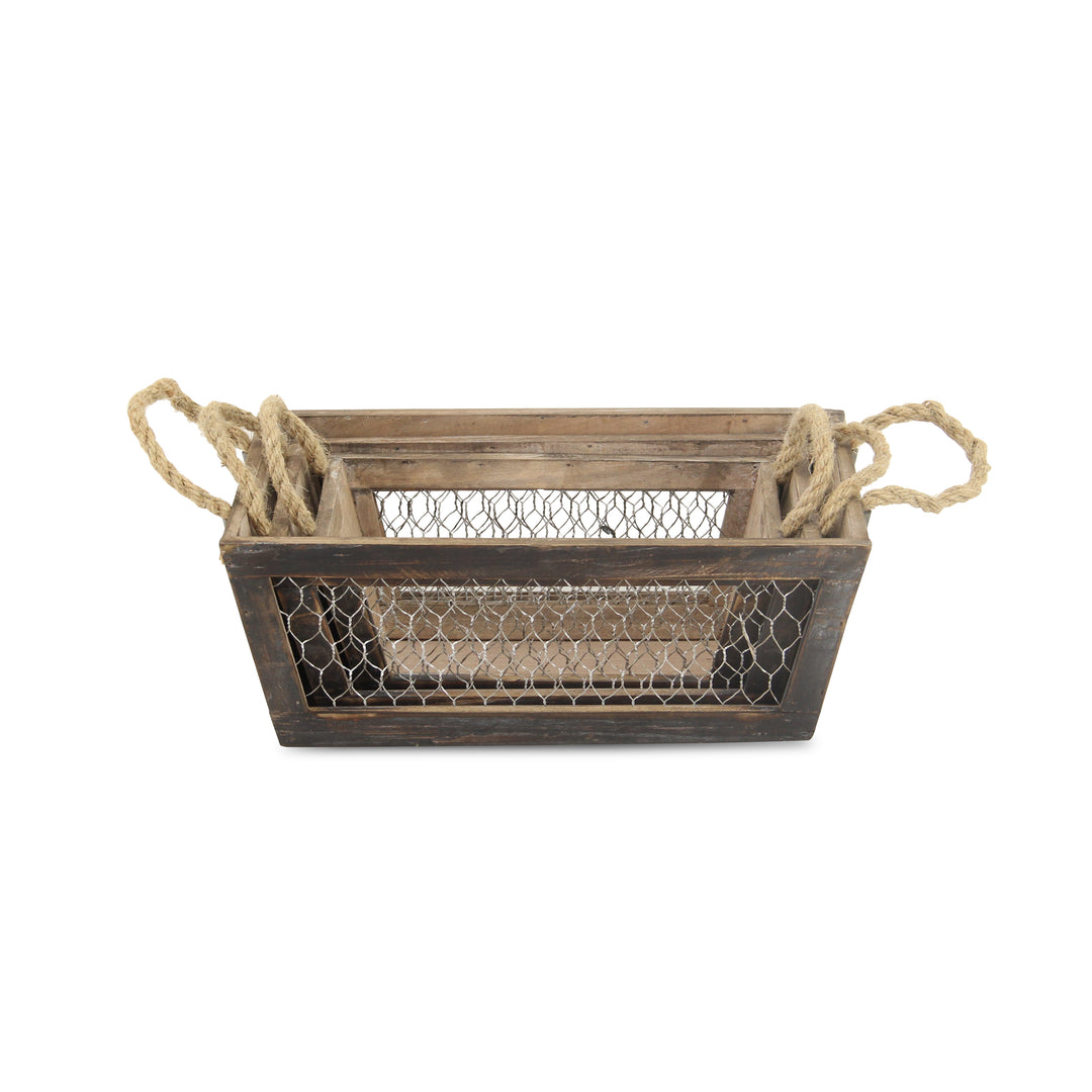 FP-4187-3BR - Irona Brown Wire Crates