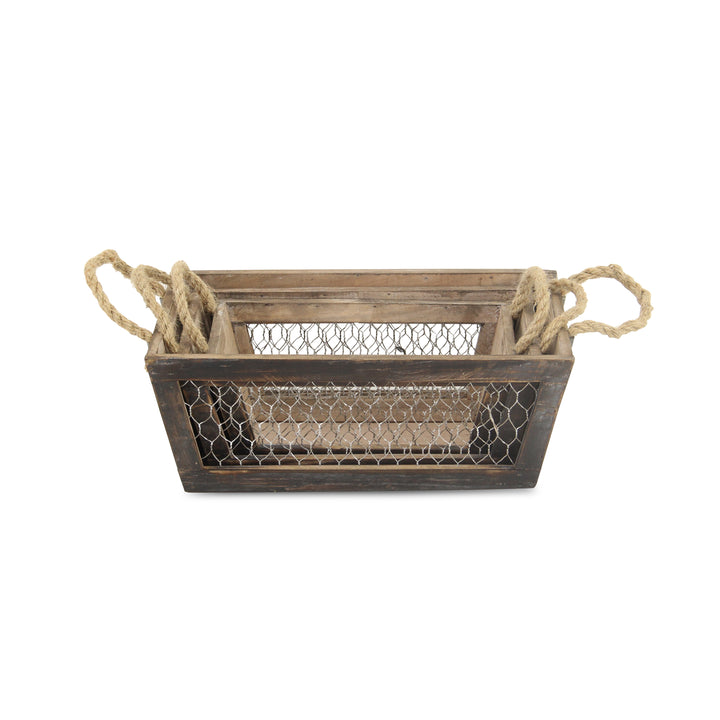FP-4187-3BR - Irona Brown Wire Crates