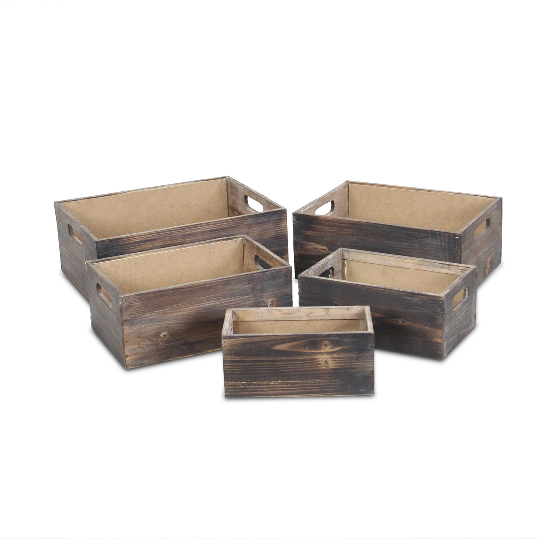FP-4264-5 - Vale Wood & Chalkboard Crates