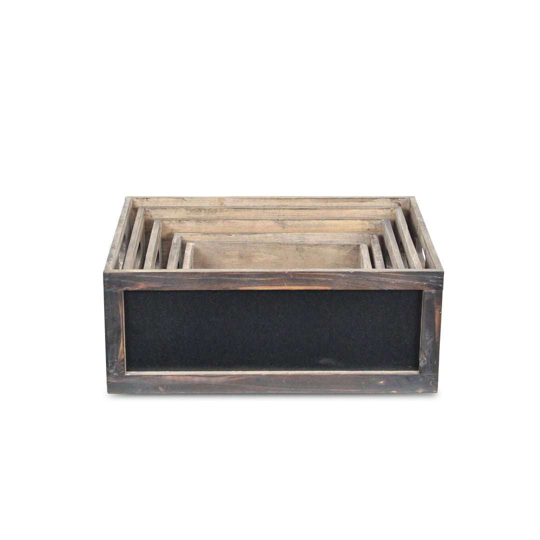 FP-4264-5 - Vale Wood & Chalkboard Crates