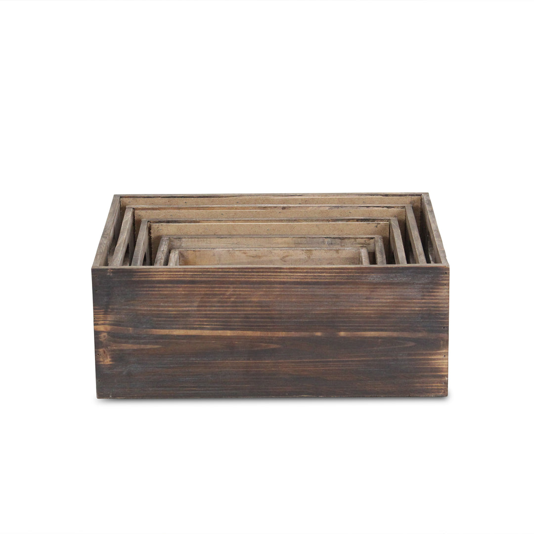 FP-4264-5 - Vale Wood & Chalkboard Crates