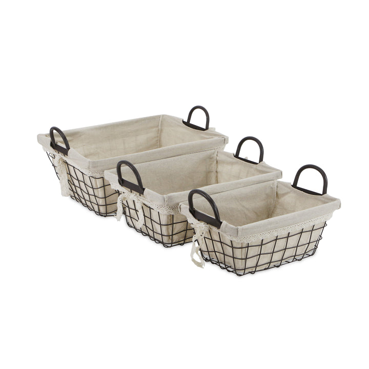 FP-4367-3 - Caden Fabric Lined Baskets